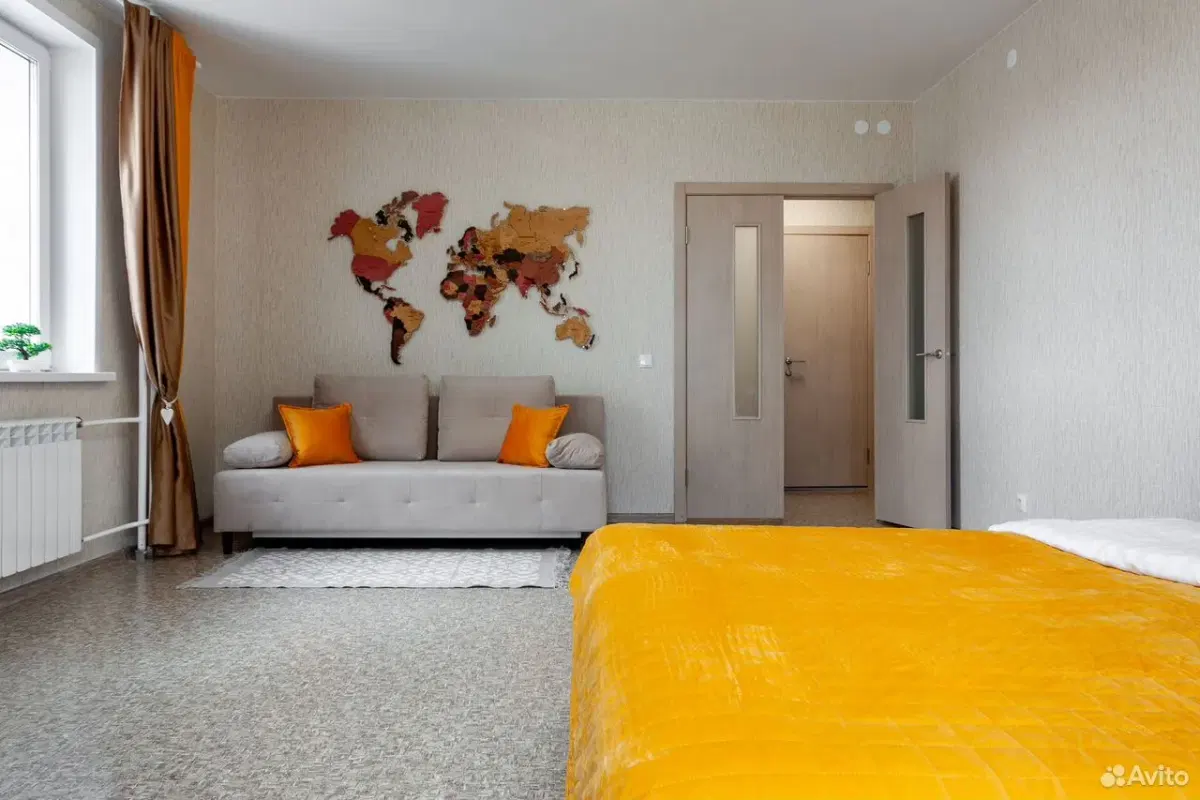 фото 1-к. квартира, 46 м², 2 кроват…